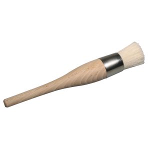 Round brush, white bristles