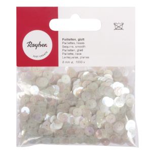 Sequins, smooth, 6mm ø