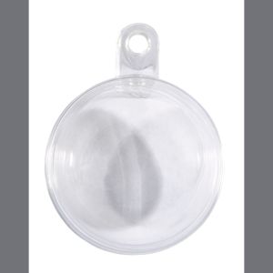 Plastik-Kugel, 2tlg., 8cm ø