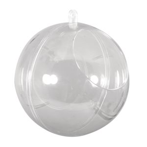 Plastik-Kugel, 2tlg., 10cm ø