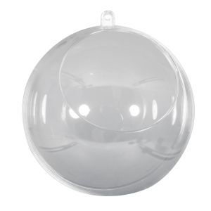 Plastik-Kugel, 2tlg., 12cm ø
