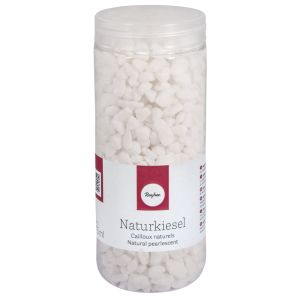 Natural pebbles, white