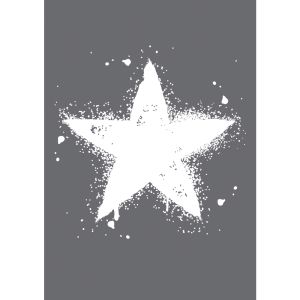 Screen-printing stencil Star, A4