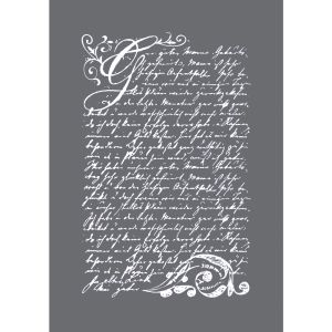 Screen-printing stencil Vintage Poetry