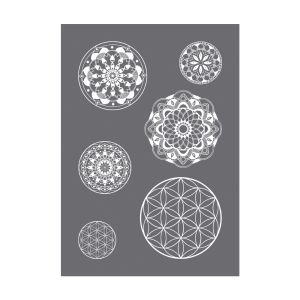 Siebdruck-Schablone Mandala A4