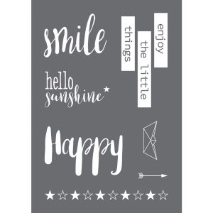 Screen-printing stencil Smile A4