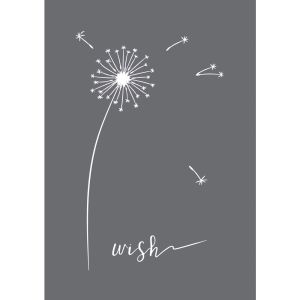 Siebdruck-Schablone Wish A5