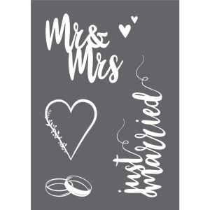 Screen-printing stencil Wedding A4