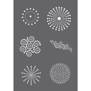 Siebdruck-Schablone Dots A5
