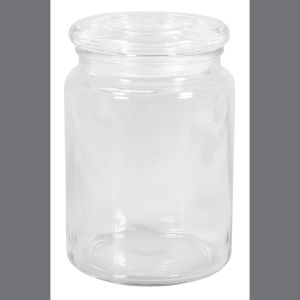 Vorratsglas mit Glasdeckel, 10cm ø