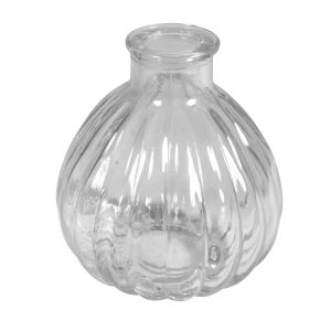 Set Mini-Vasen bauchig, gerillt, 7cm ø