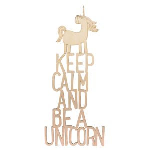 Wood font Keep calm...unicorn FSC100%