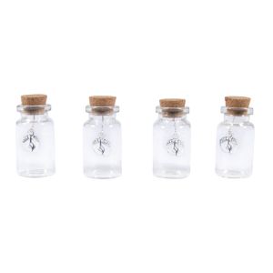 Glasfläschchen m.Charm Babyfüße, 2,2cm ø