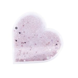 Acryl Magnet-Bilderrahmen Herz m.Glitter