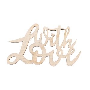Holz Minischrift Love ,FSC Mix Credit
