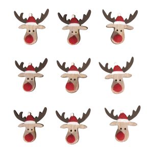 Holz-Streuteile Weihnachtselch