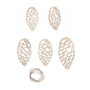 Wood dec.pine cones,FSC Mix Credit,sort.
