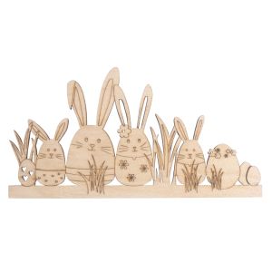 Holzleiste Osterhasen, FSC Mix Credit