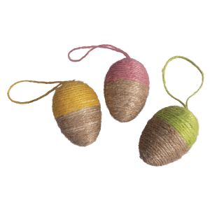Deco Easter egg to hang, wrapped