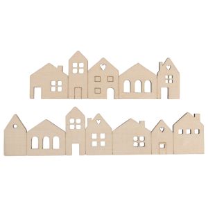 Wooden strip Mini houses, FSC Mix Credit