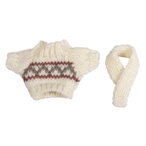 Mini knitted jumper Lasse + scarf