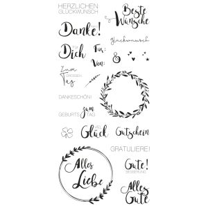 Clear Stamps -  Viele Wünsche
