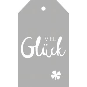 Punching template tag  Viel Glück