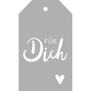 Punching template tag Für Dich