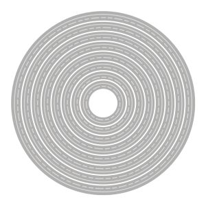Punch template Circle, topstitch