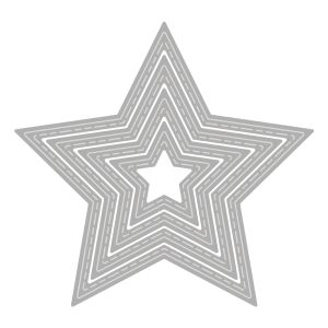 Punch template Star, topstitch