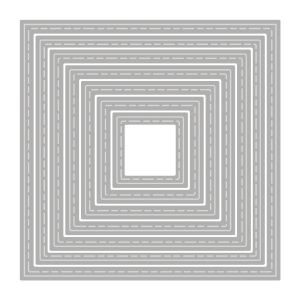 Punch template Square, topstitch