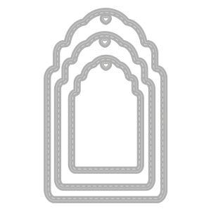 Punch template Pendant, topstitch