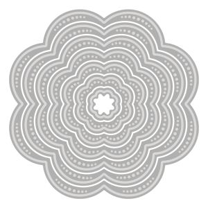 Punch template Flower, topstitch