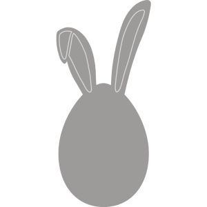 Stanzschablone Osterhase