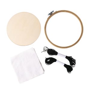 Bamboo embroidery frame set, 17cm ø