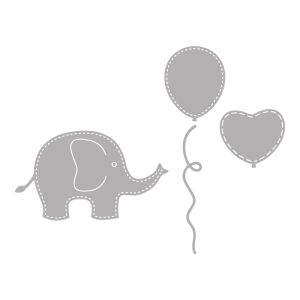 Punching stencil Set: Baby Elephant