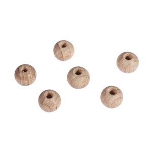 Rohholz-Perlen, 6mm ø