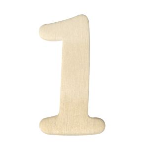 Holz-Zahlen, 4 cm
