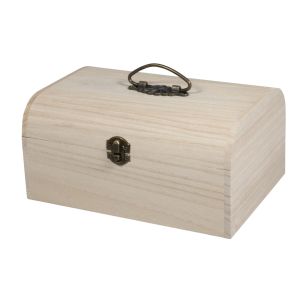 Wood trunk w.antique handles
