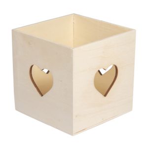 Wooden tea-candle holder FSC Mix Credit