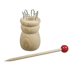 W.knitting dolly+needle,FSC 100%,3.4cm ø