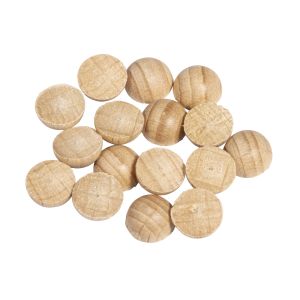 Raw-wood half-ball, undrilled, 6mm ø