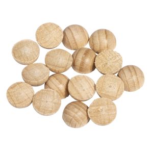 Raw-wood half-ball, undrilled, 8mm ø