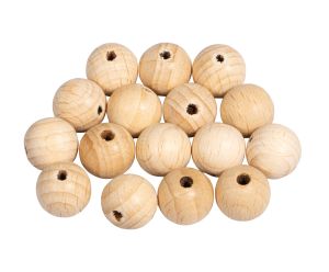 Rohholzkugeln FSC 100%,gebohrt, 12mm ø