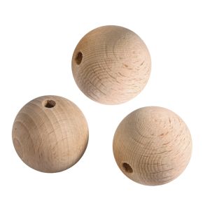 Rohholzkugeln FSC 100%,gebohrt, 35mm ø