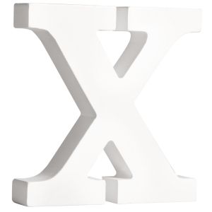 MDF- Buchstabe X , weiß