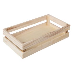 Holzkiste Latten-Optik, FSC Mix Credit