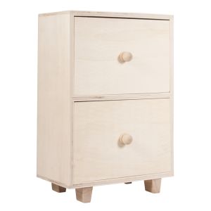 Wooden chest on feet, FSC Mix Credit