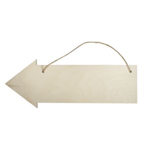 Holz Schild Pfeil, FSC 100%