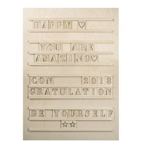 Holz Letterboard, FSC Mix Credit